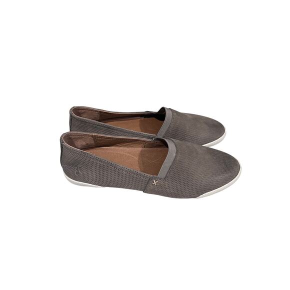 Frye Melanie Slip On Shoes Women’s Size 9 Gray Leather Casual Flats Comfort - Picture 4 of 8